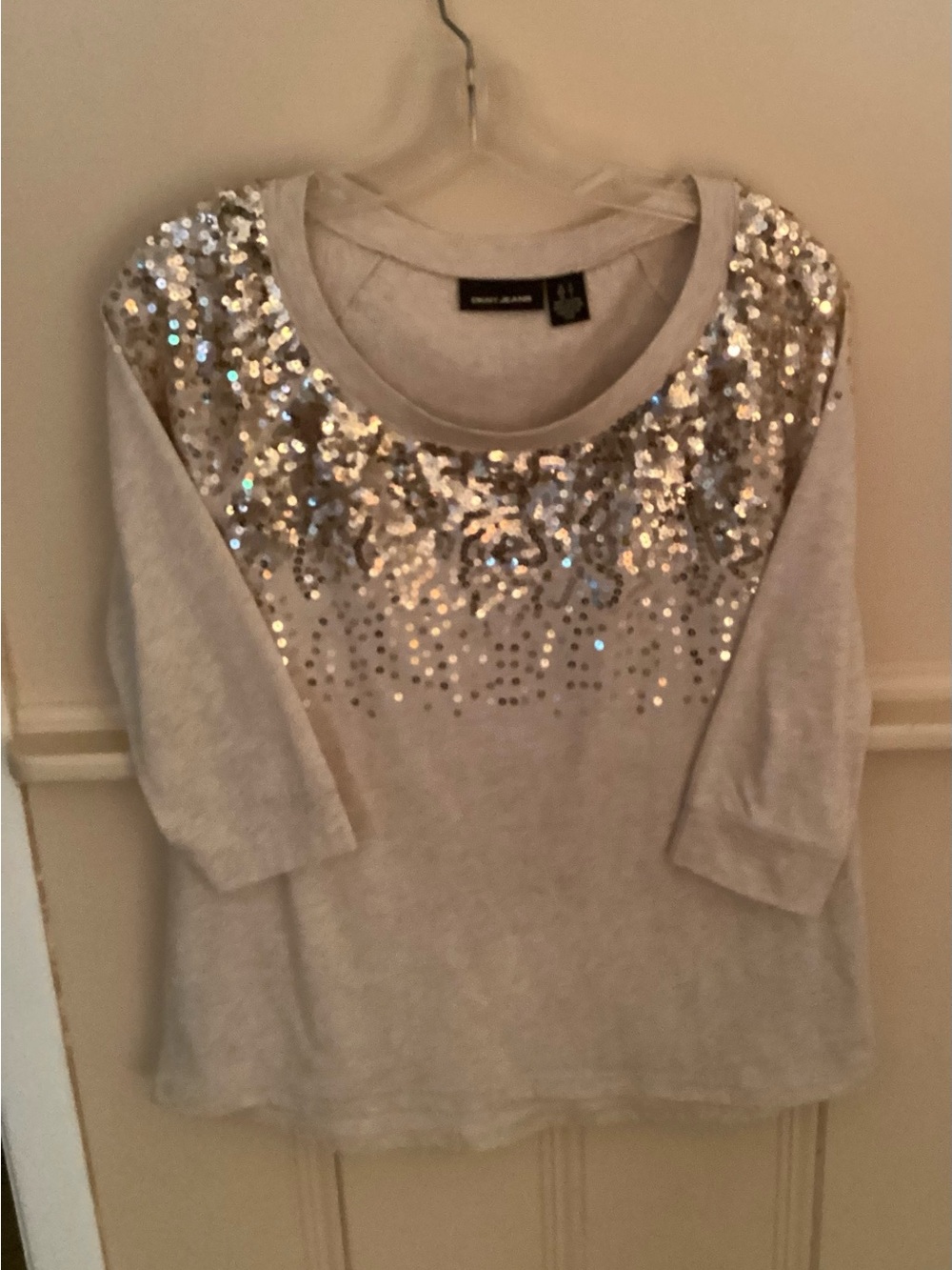 DKNY sequined top